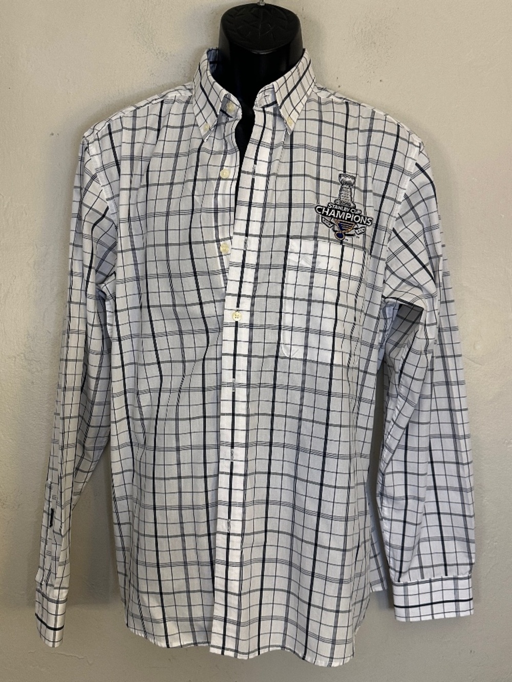 2019 Stanley Cup Champions St Louis Blues Button Down Large Gently worn